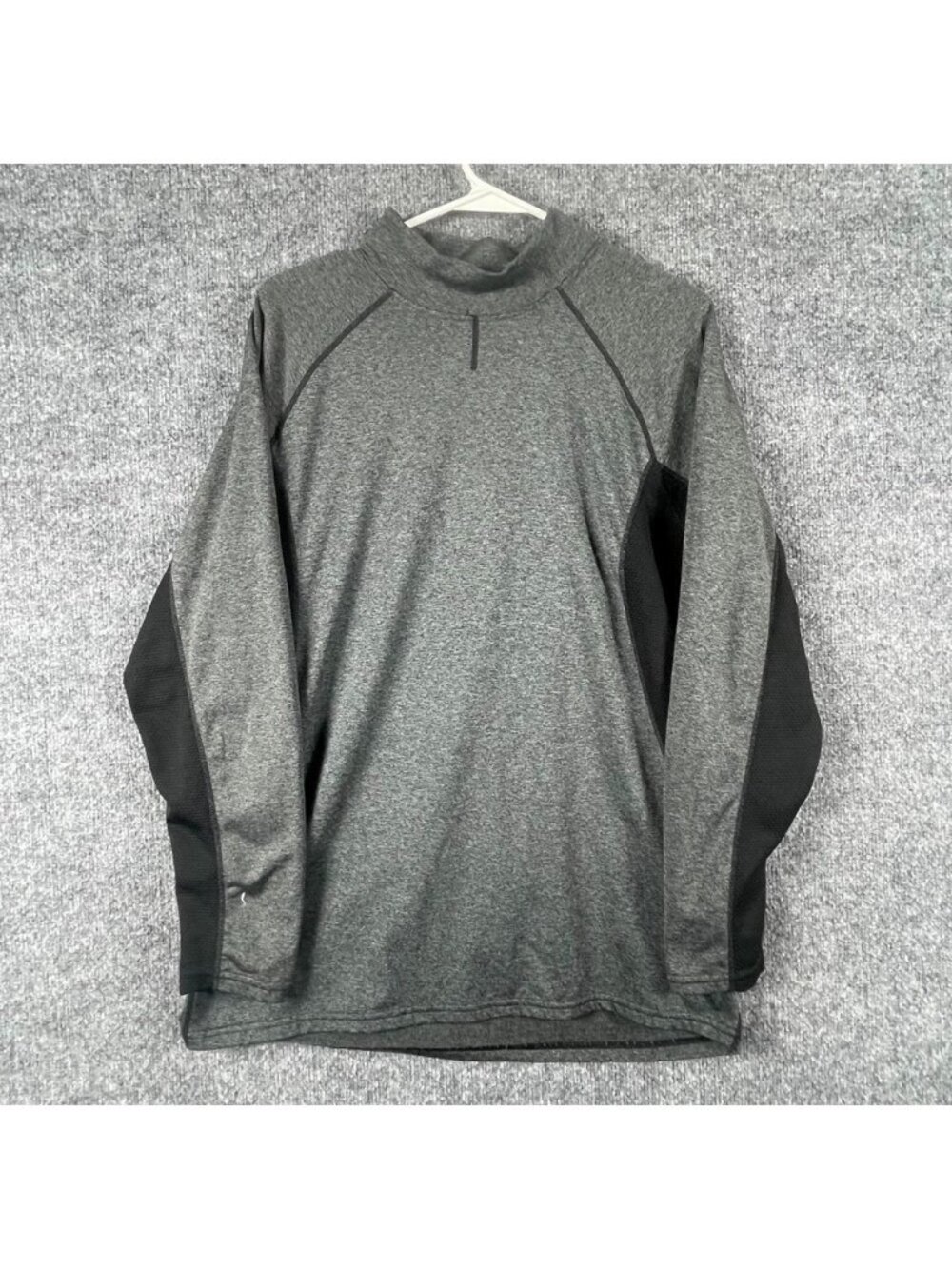 Spyder Shirt‎ Mens Medium M Gray Long Sleeve Active Pro Web Thermal Ski Hiking
